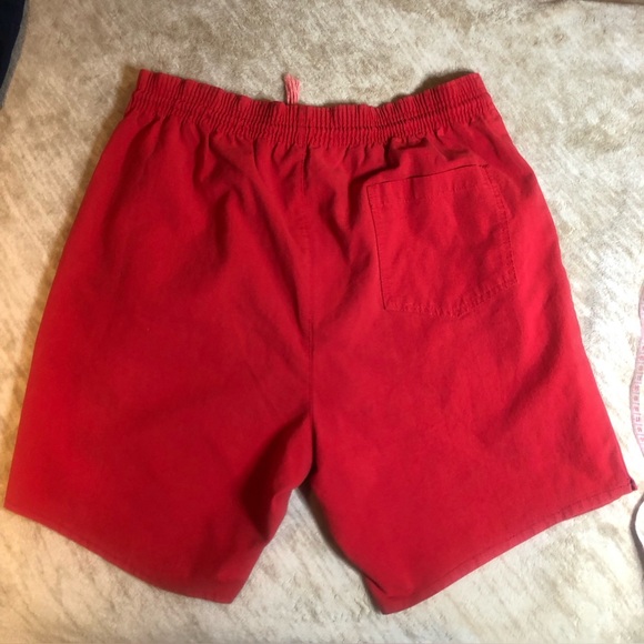 Vintage 80s/90s Rad-icals Red Shorts | Made in Laos | Size M - Picture 4 of 14